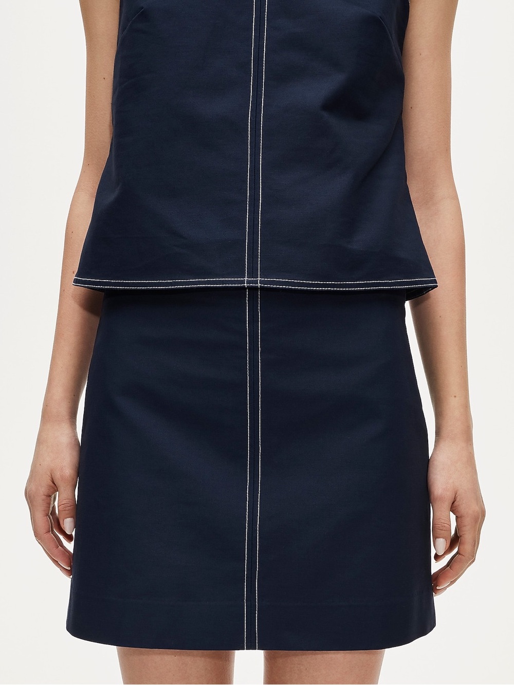 NEW J. Crew Fairfax mini skirt in double cotton poplin